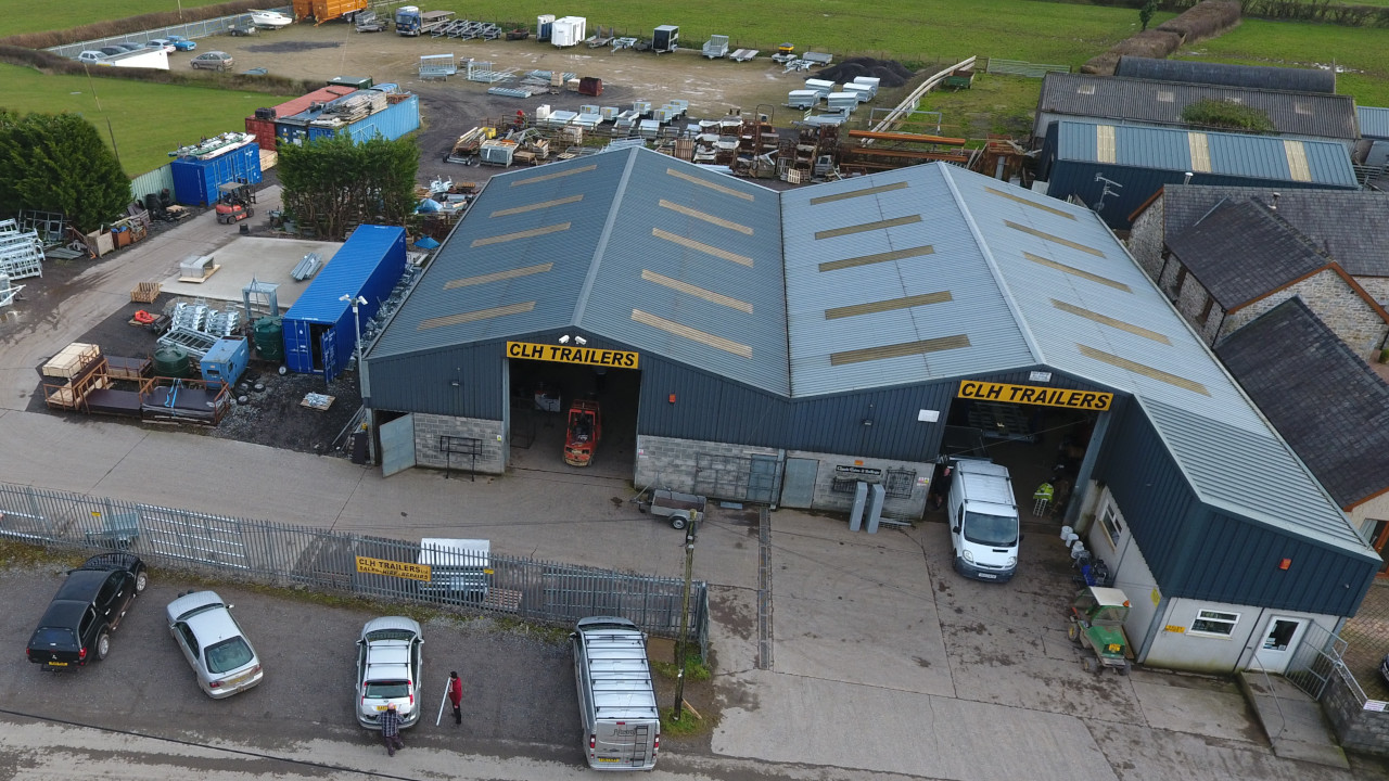 Overhead photo of CLH Trailers